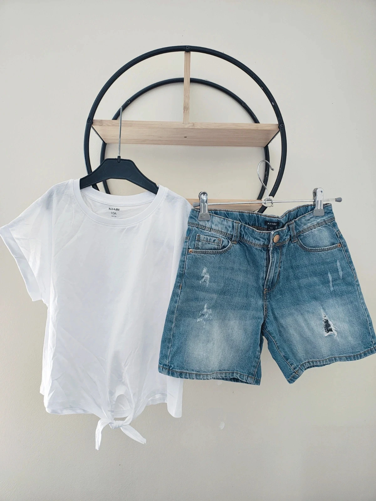 10 ans ensemble été kiabi Teeshirt et short en jean